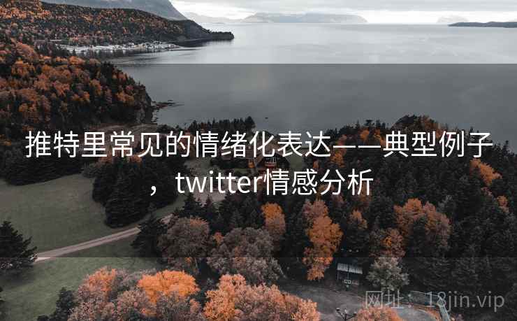推特里常见的情绪化表达——典型例子，twitter情感分析