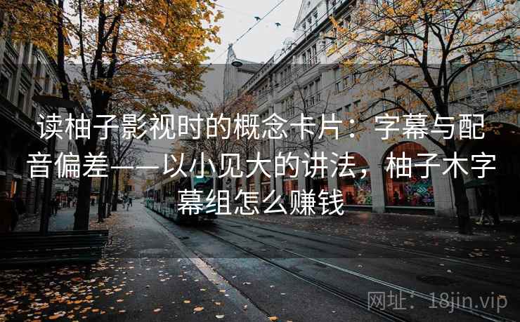 读柚子影视时的概念卡片：字幕与配音偏差——以小见大的讲法，柚子木字幕组怎么赚钱